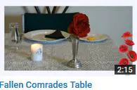 Fallen Comrades Table Fallen Comrades Table