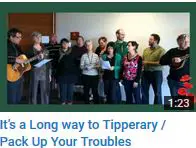 It's a Long Way to Tipperary and Pack Up Your Troubles Council staff sing World War One Songs Its's a Long Way to Tipperary and Pack Up Your Troubles with Guitar and Mandolin